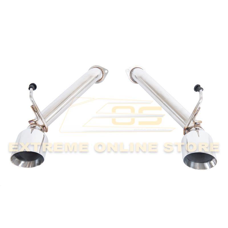 2009-21 Nissan 370Z Z34 Muffler Delete Axle Back 4.5" Dual Tips Exhaust