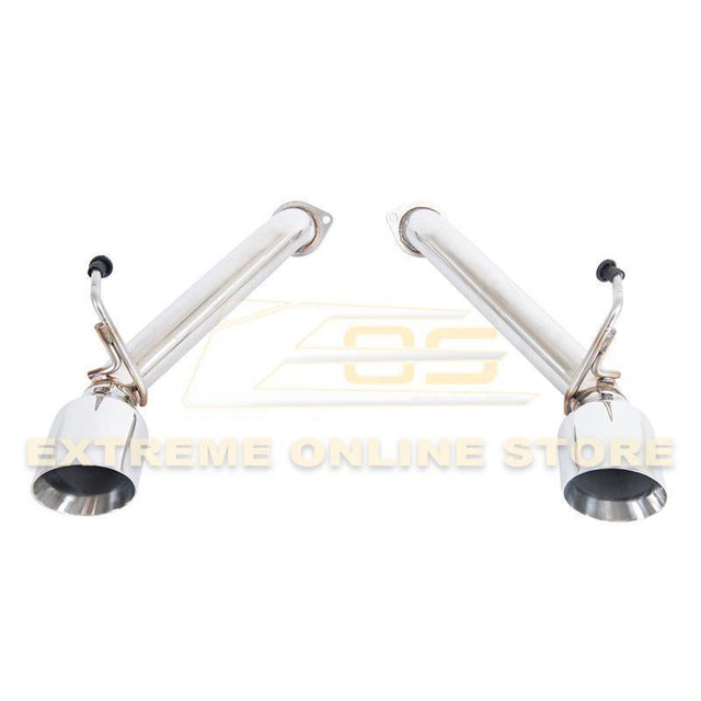 2009-21 Nissan 370Z Z34 Muffler Delete Axle Back 4.5" Dual Tips Exhaust