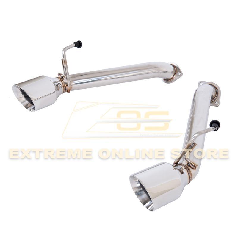 2009-21 Nissan 370Z Z34 Muffler Delete Axle Back 4.5" Dual Tips Exhaust