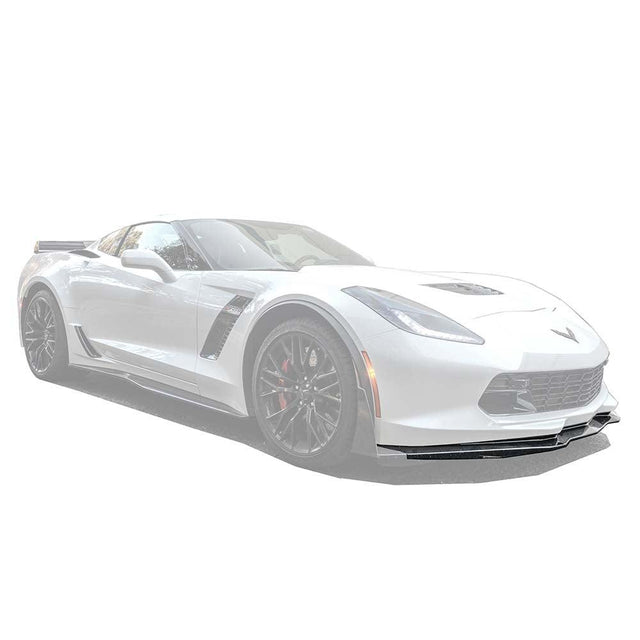 Corvette C7 Stage 2 Carbon Flash Front Splitter W/O Side Winglets