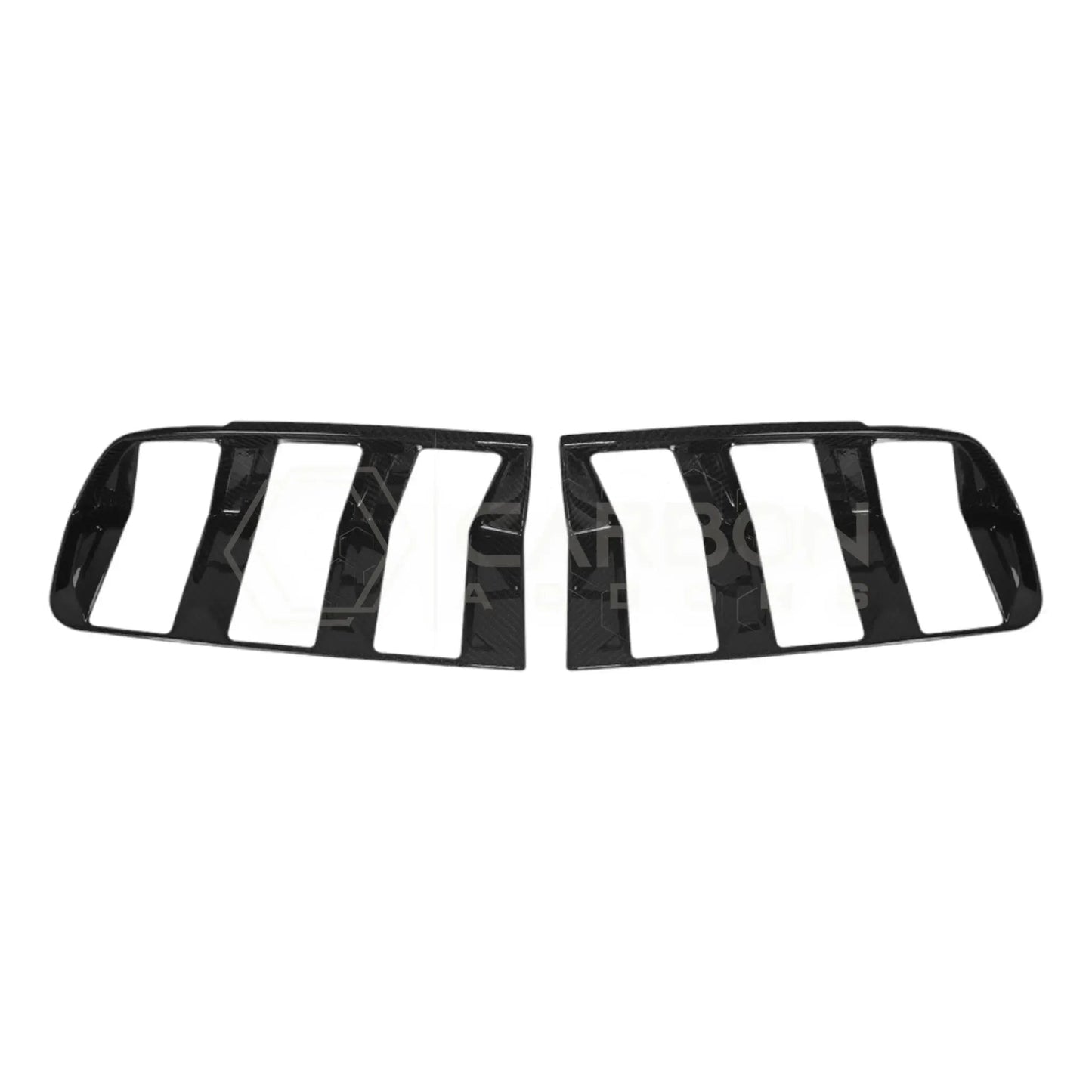 Real Carbon Fiber Taillight Trim Covers for 2024+ Ford Mustang