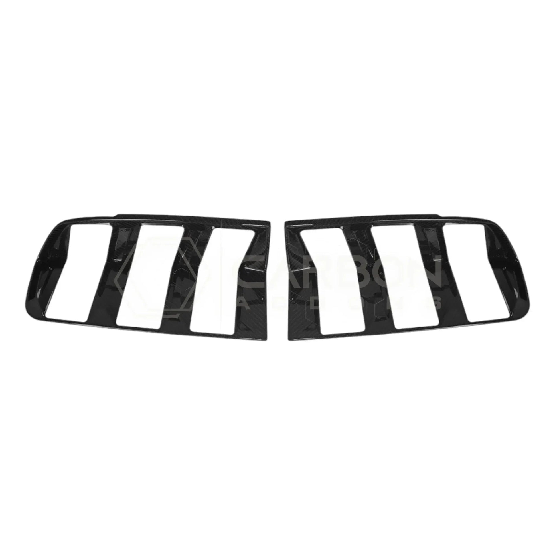Real Carbon Fiber Taillight Trim Covers for 2024+ Ford Mustang