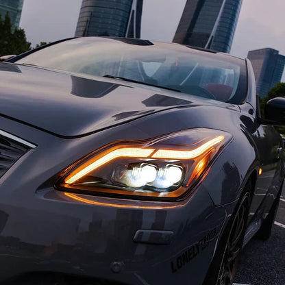 NTXGlow GT-R Style Headlights (2008-2013 Infiniti G37 Coupe)