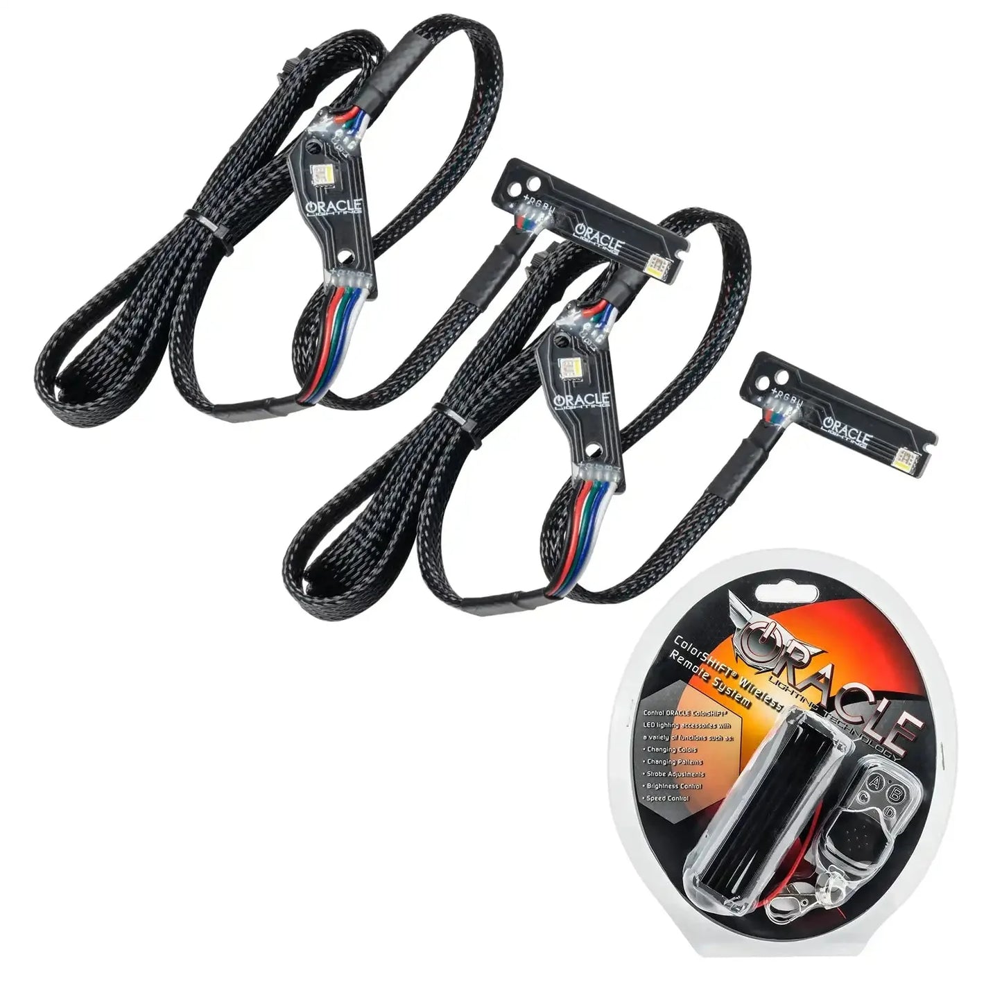 ORACLE Lighting 2015-2024 Nissan GT-R ColorSHIFT "Lightning Bolt" RGB+W Headlight DRL Upgrade Kit