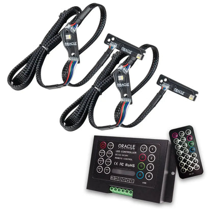 ORACLE Lighting 2015-2024 Nissan GT-R ColorSHIFT "Lightning Bolt" RGB+W Headlight DRL Upgrade Kit