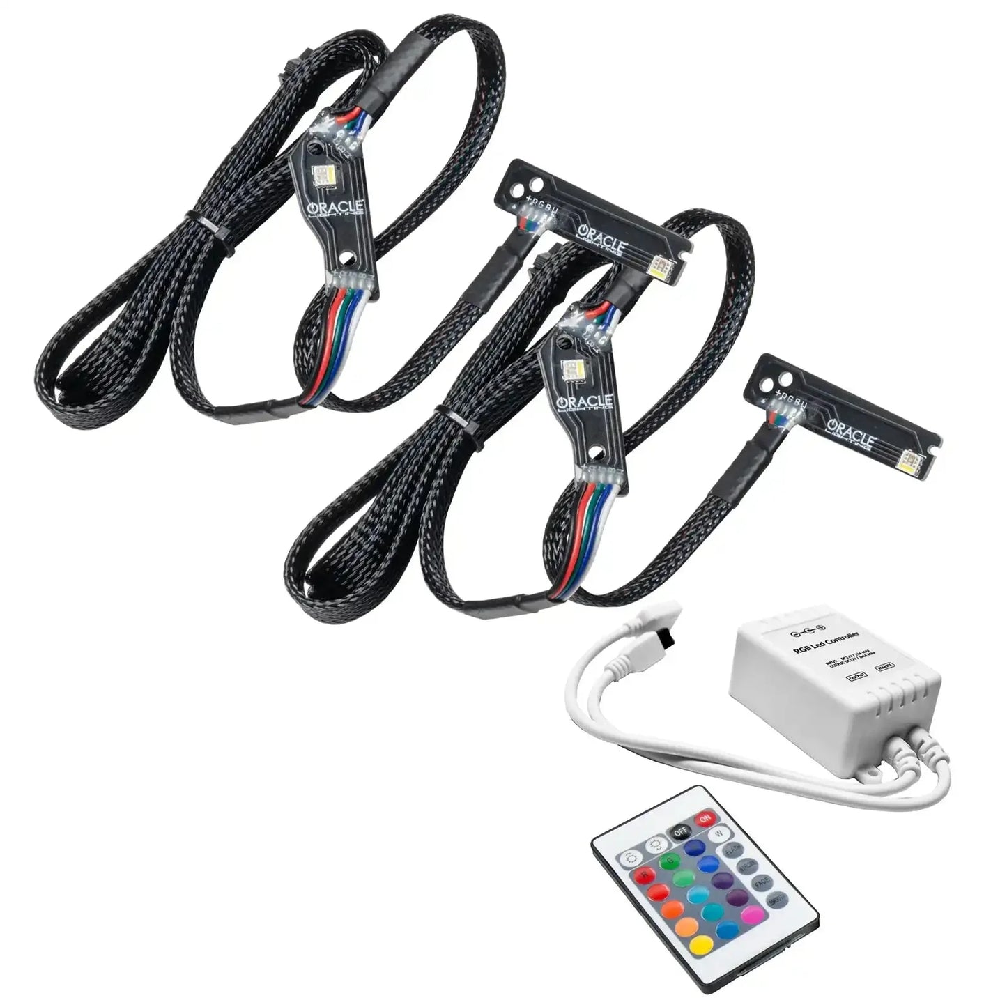 ORACLE Lighting 2015-2024 Nissan GT-R ColorSHIFT "Lightning Bolt" RGB+W Headlight DRL Upgrade Kit