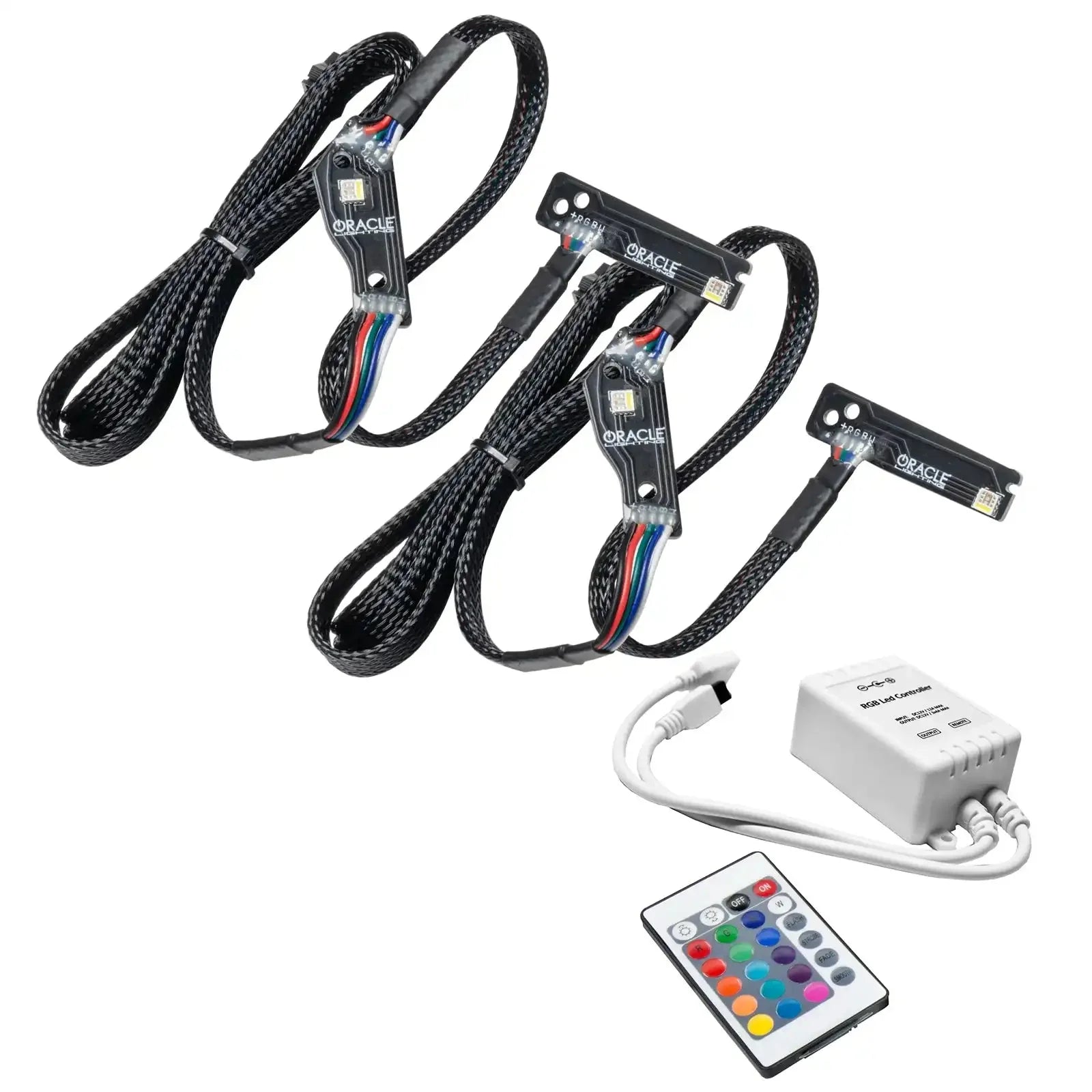 ORACLE Lighting 2015-2024 Nissan GT-R ColorSHIFT "Lightning Bolt" RGB+W Headlight DRL Upgrade Kit