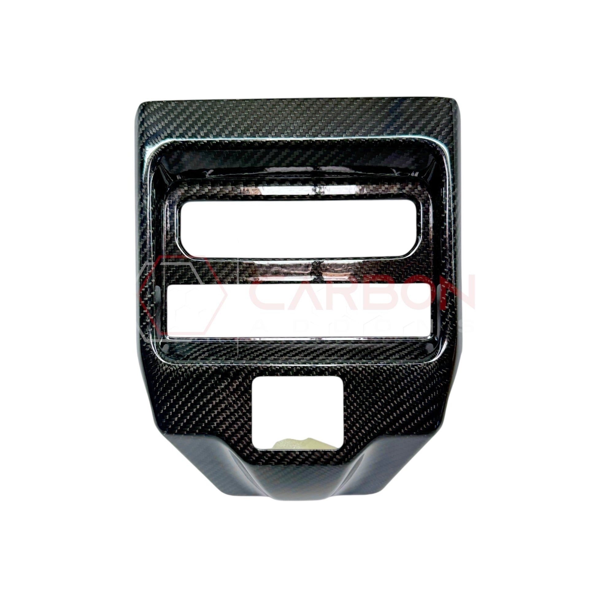 2019+ RAM 1500/TRX Interior Rear AC Vent Center Trim Real Carbon Fiber Cover