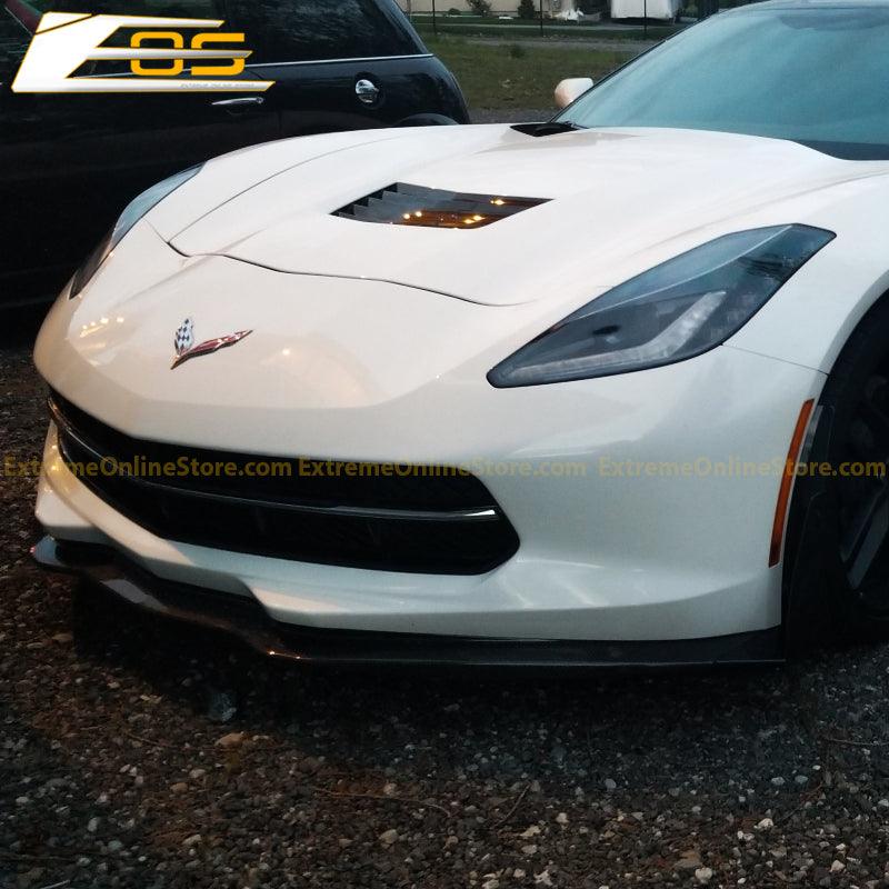 Corvette C7 Stage 3 Front Splitter Wickerbill Extension Winglets