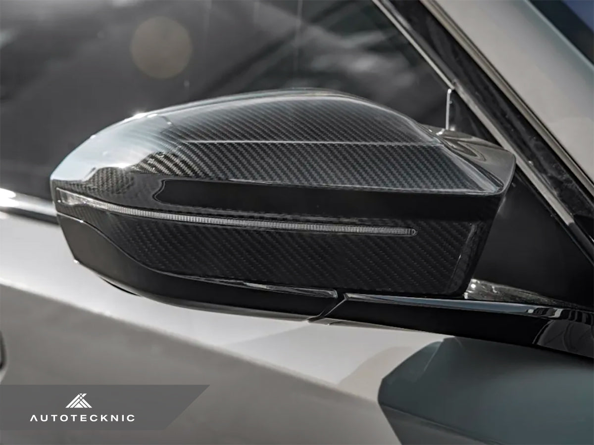 AutoTecknic M-Inspired Dry Carbon Mirror Cap Set - G60 5-Series | G70 7-Series