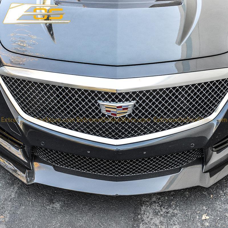 2016-Present Cadillac CTS-V Carbon Fiber Front Splitter Wheel Arch& Side Skirts Rockerst