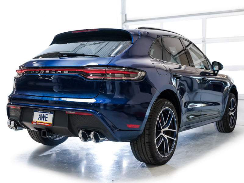 AWE Tuning 2022+ Porsche Macan 2.9TT Touring Edition Catback Exhaust w/ Chrome Silver Tips 3015-42952