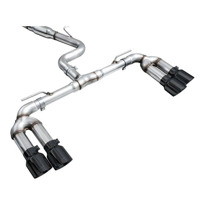 AWE 22-24 Audi 8Y S3 Track Edition Exhaust - Diamond Black Tips