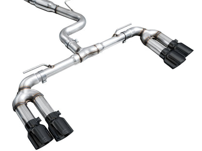 AWE Tuning AWE 22-24 Audi 8Y S3 Track Edition Exhaust - Diamond Black Tips 3020-43897