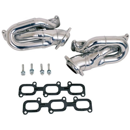 Ford Mustang V6 3.7L 1-5/8 Shorty Exhaust Headers Polished Silver Ceramic 11-17