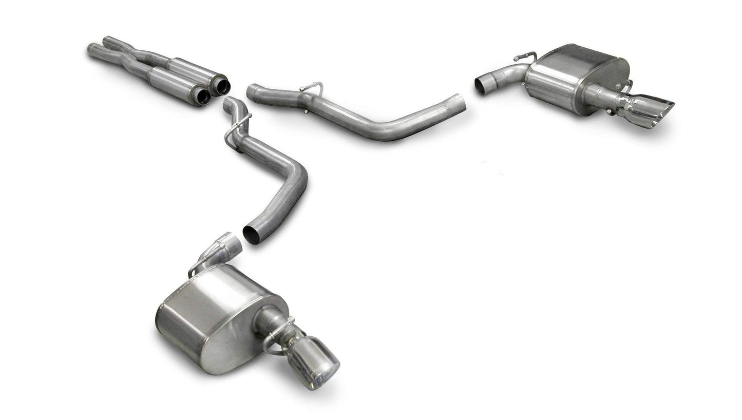 Dodge Charger Exhaust | Xtreme / 2.75 in Cat-Back Single 4.0 in Tips | 2005-2010 Charger, 300 6.1L (14440)
