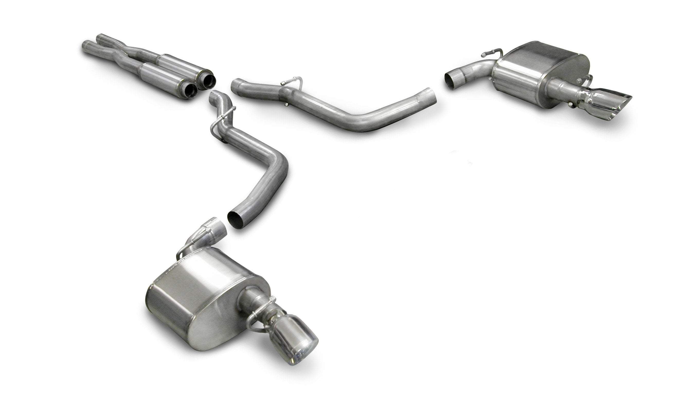 Dodge Charger Exhaust | Xtreme / 2.75 in Cat-Back Single 4.0 in Tips | 2005-2010 Charger, 300 6.1L (14440)
