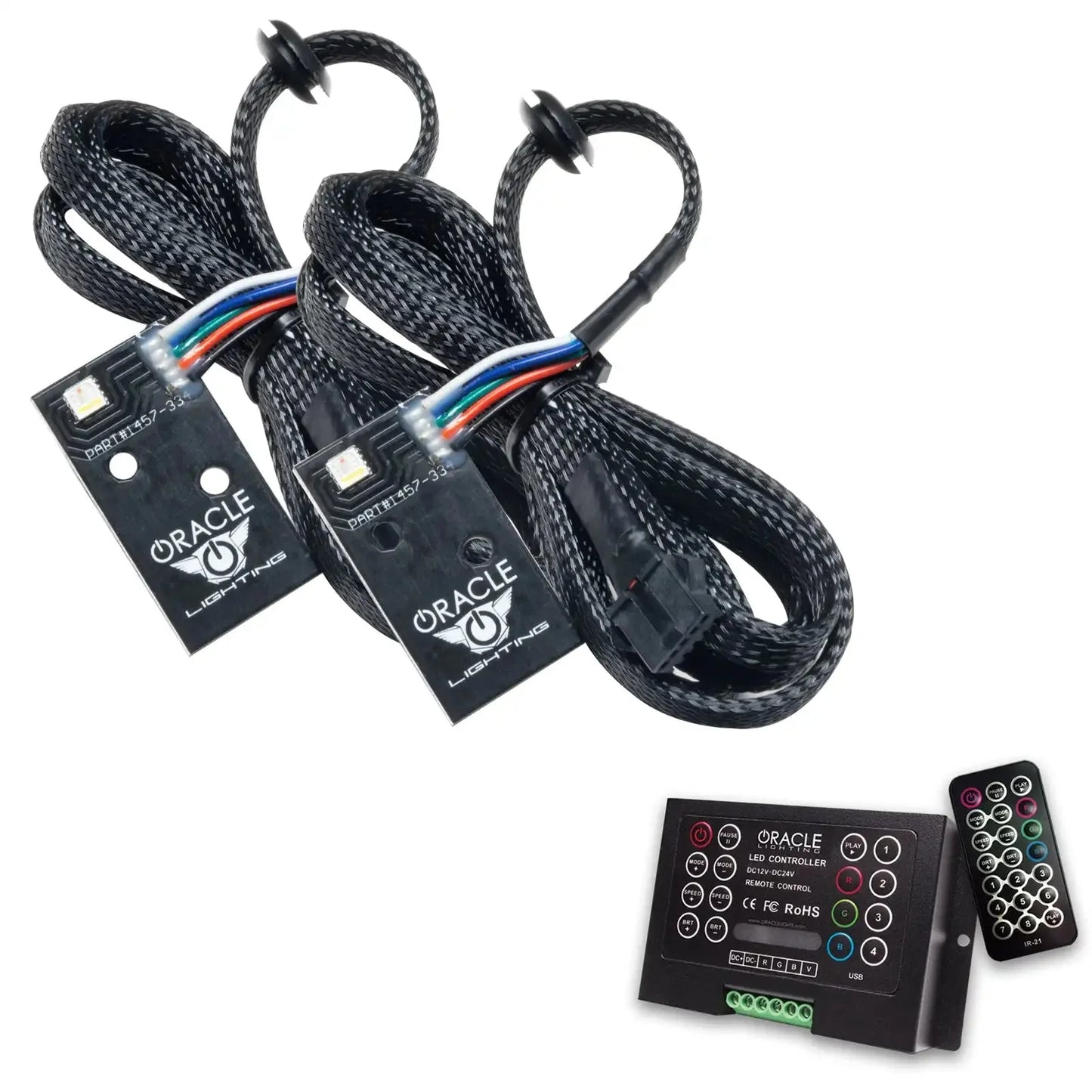 ORACLE Lighting 2014-2024 Infiniti Q50 ColorSHIFT RGB+W Headlight DRL Upgrade Kit