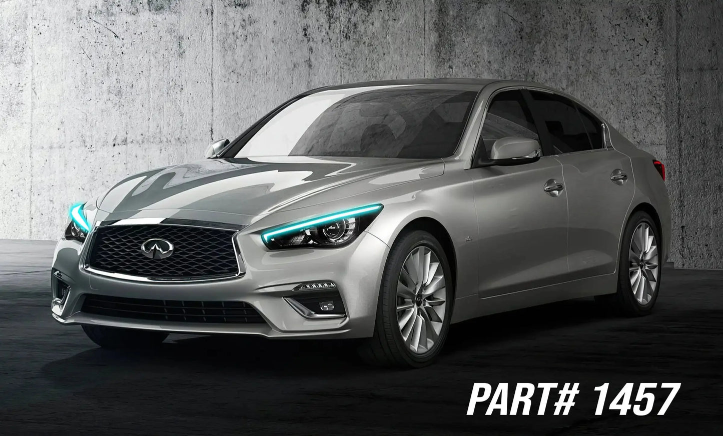 ORACLE Lighting 2014-2024 Infiniti Q50 ColorSHIFT RGB+W Headlight DRL Upgrade Kit