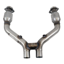 Ford Mustang V6 High Flow Catted Short Mid H-Pipe For Long Tubes 15-17