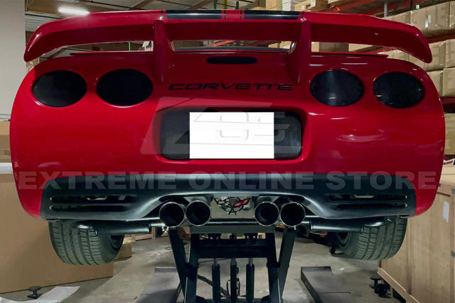 Corvette C5 Muffler Axle Back Quad Tips Exhaust