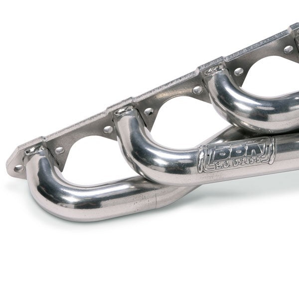 Ford Mustang 351 Swap 1-5/8 Shorty Exhaust Headers Polished Silver Ceramic 79-93