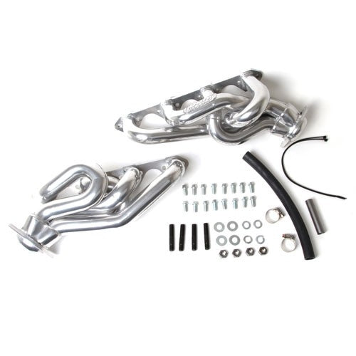 Ford Mustang 5.0 1-5/8 Shorty Equal Length Exhaust Headers Polished Silver Ceramic 86-93