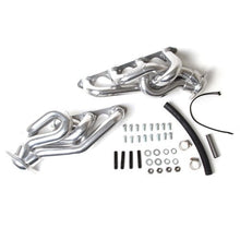 Ford Mustang 5.0 1-5/8 Shorty Equal Length Exhaust Headers Polished Silver Ceramic 86-93