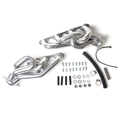 Ford Mustang 5.0 1-5/8 Shorty Equal Length Exhaust Headers Polished Silver Ceramic 86-93