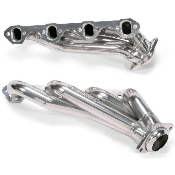 Ford Mustang 5.0L 1-5/8 Shorty Exhaust Headers Polished Silver Ceramic 86-93
