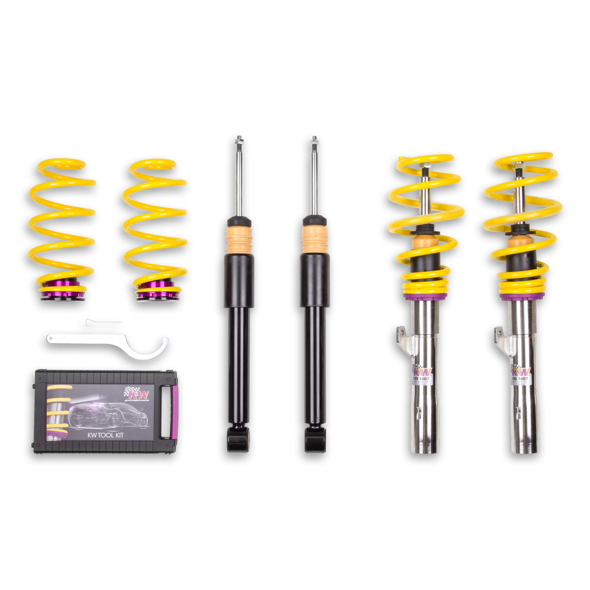 KW Suspensions 15210039 KW V2 Coilover Kit - Audi TT (8J) Roadster Quattro (6 Cyl.) Without Magnetic Ride