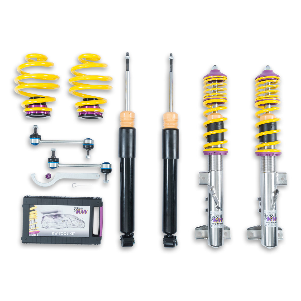 KW Suspensions 15220012 KW V2 Coilover Kit - BMW M3 E36 (M3B M3/B) Coupe Convertible Sedan