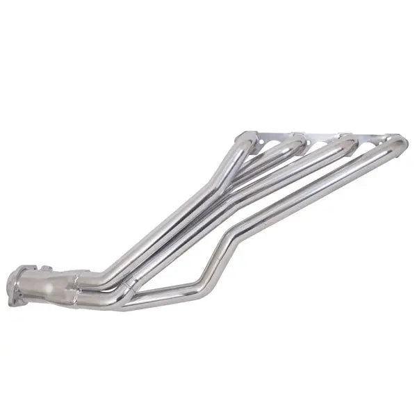 Ford Mustang 5.0 1-5/8 Long Tube Exhaust Headers Automatic Trans Polished Silver Ceramic 79-93