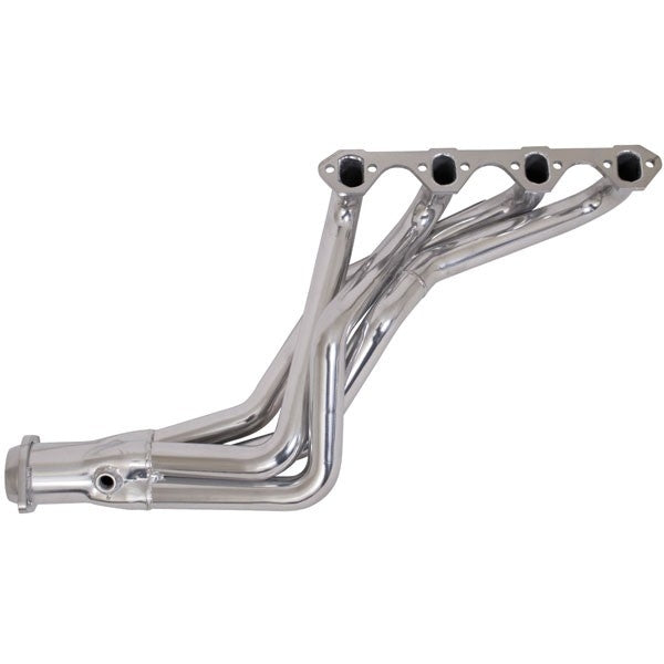 Ford Mustang 5.0 1-5/8 Long Tube Exhaust Headers Automatic Trans Polished Silver Ceramic 79-93