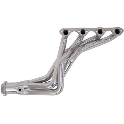 Ford Mustang 5.0 1-5/8 Long Tube Exhaust Headers Automatic Trans Polished Silver Ceramic 79-93