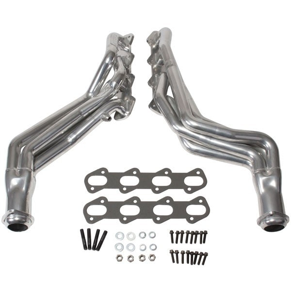 Ford Mustang Cobra Mach 1 1-5/8 Long Tube Exhaust Headers Polished Silver Ceramic 99-04