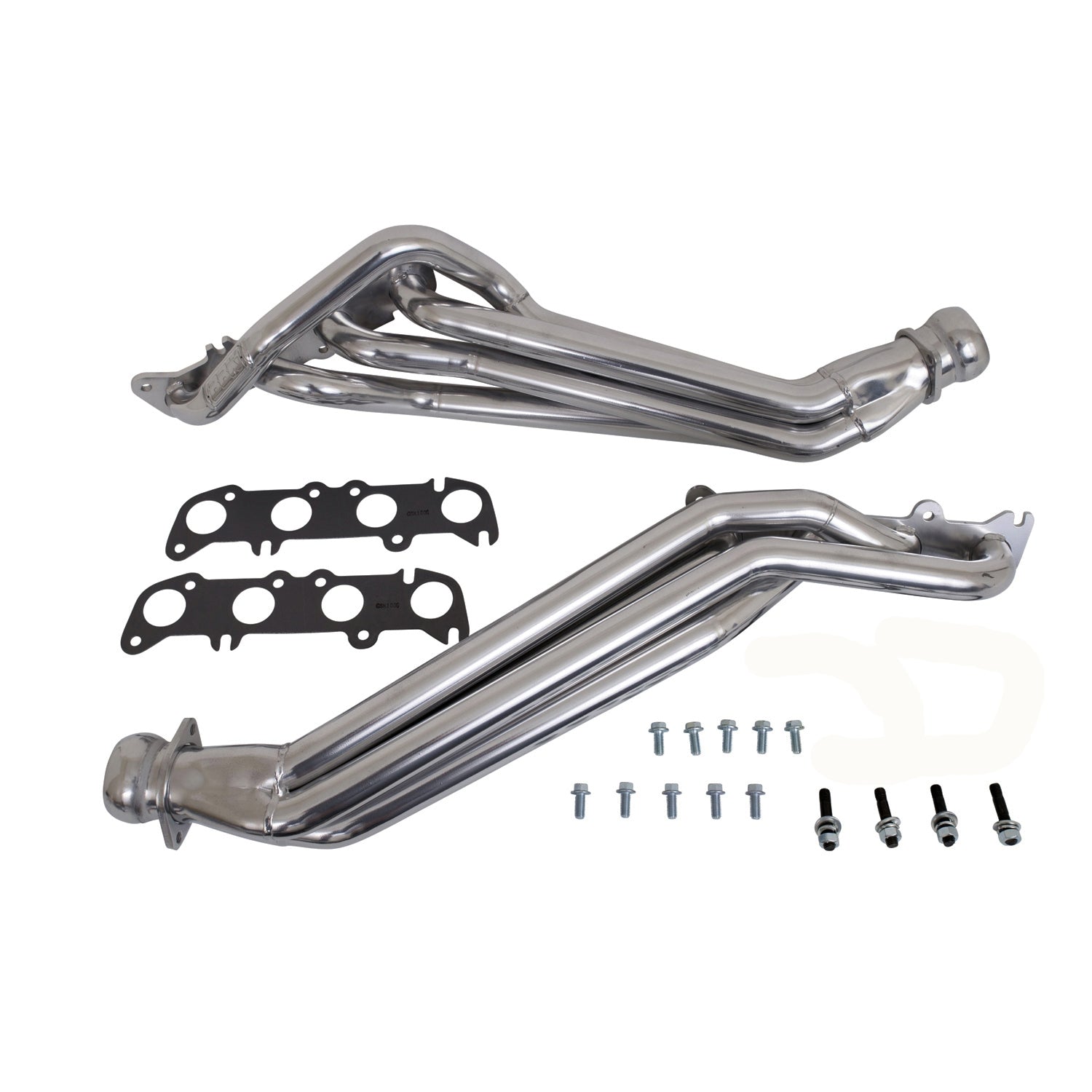 Ford F150 Truck 5.0 Coyote 1-3/4 Long Tube Exhaust Headers Polished Silver Ceramic 11-14