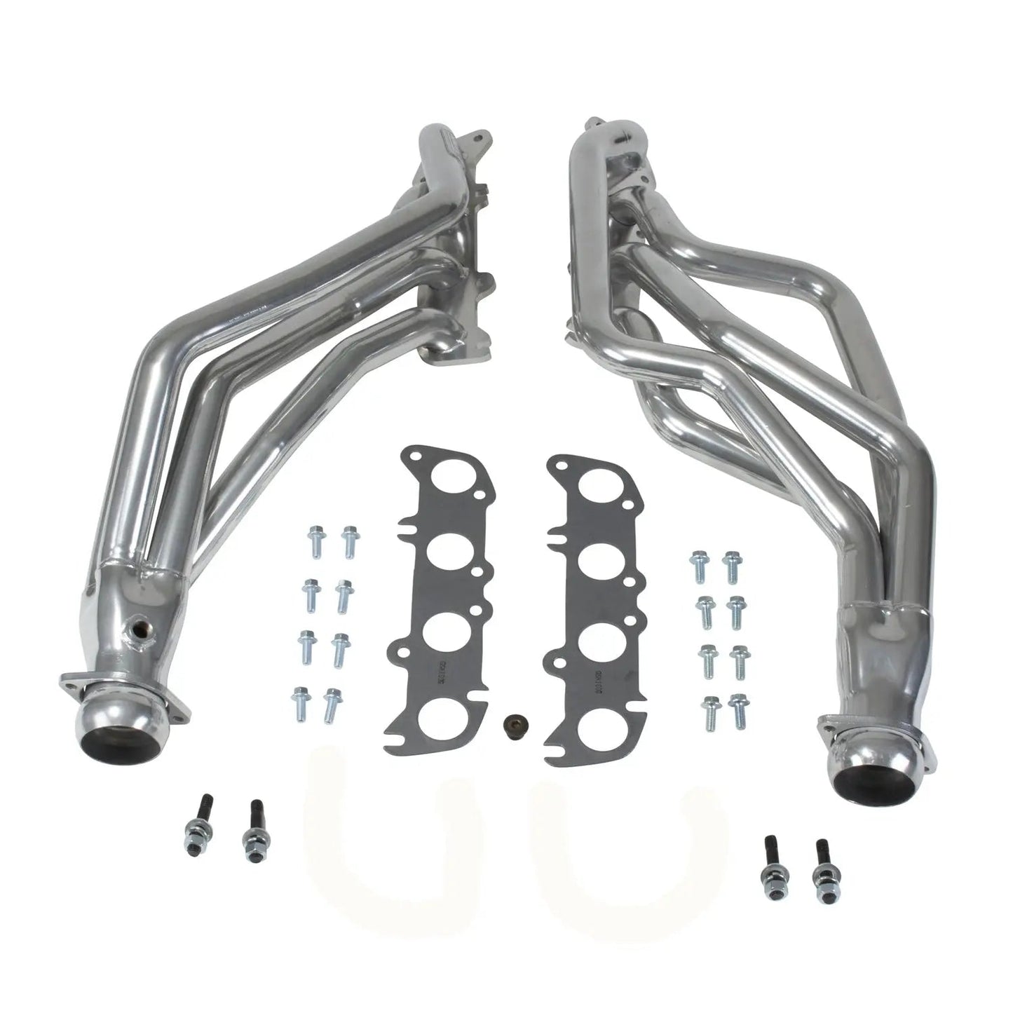 Ford Mustang Coyote Swap 1-3/4 Long Tube Exhaust Headers Polished Silver Ceramic 86-04