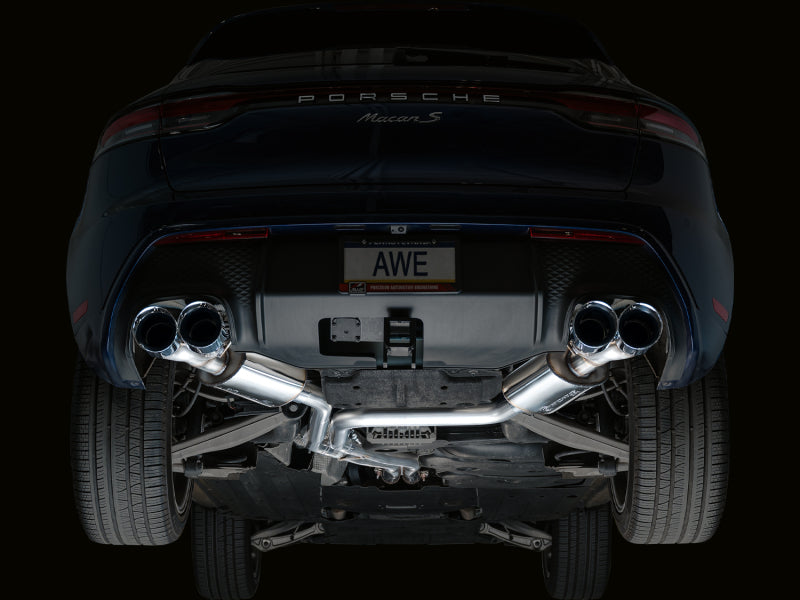 AWE Tuning 2022+ Porsche Macan 2.9TT Touring Edition Catback Exhaust w/ Chrome Silver Tips 3015-42952