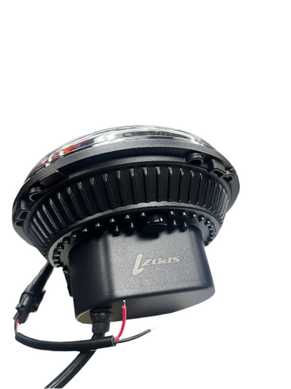 SPDZ1 Oculus 7” RGB LED Headlights with LED RGB Fog Light Kit – App Controlled Multi-Mode Halo (Pre-Order)