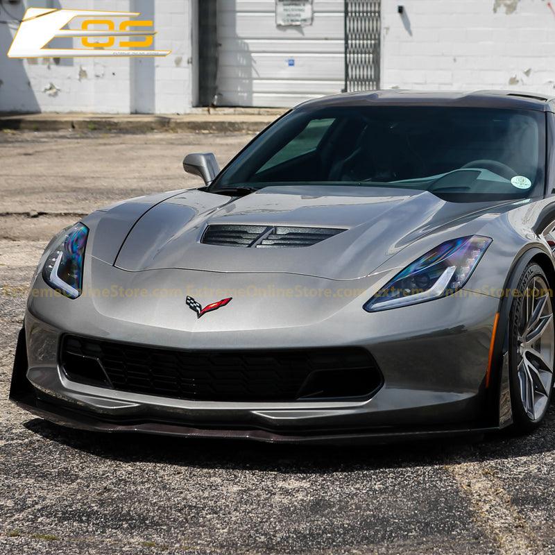 Corvette C7 Stage 3 Front Splitter Wickerbill Extension Winglets