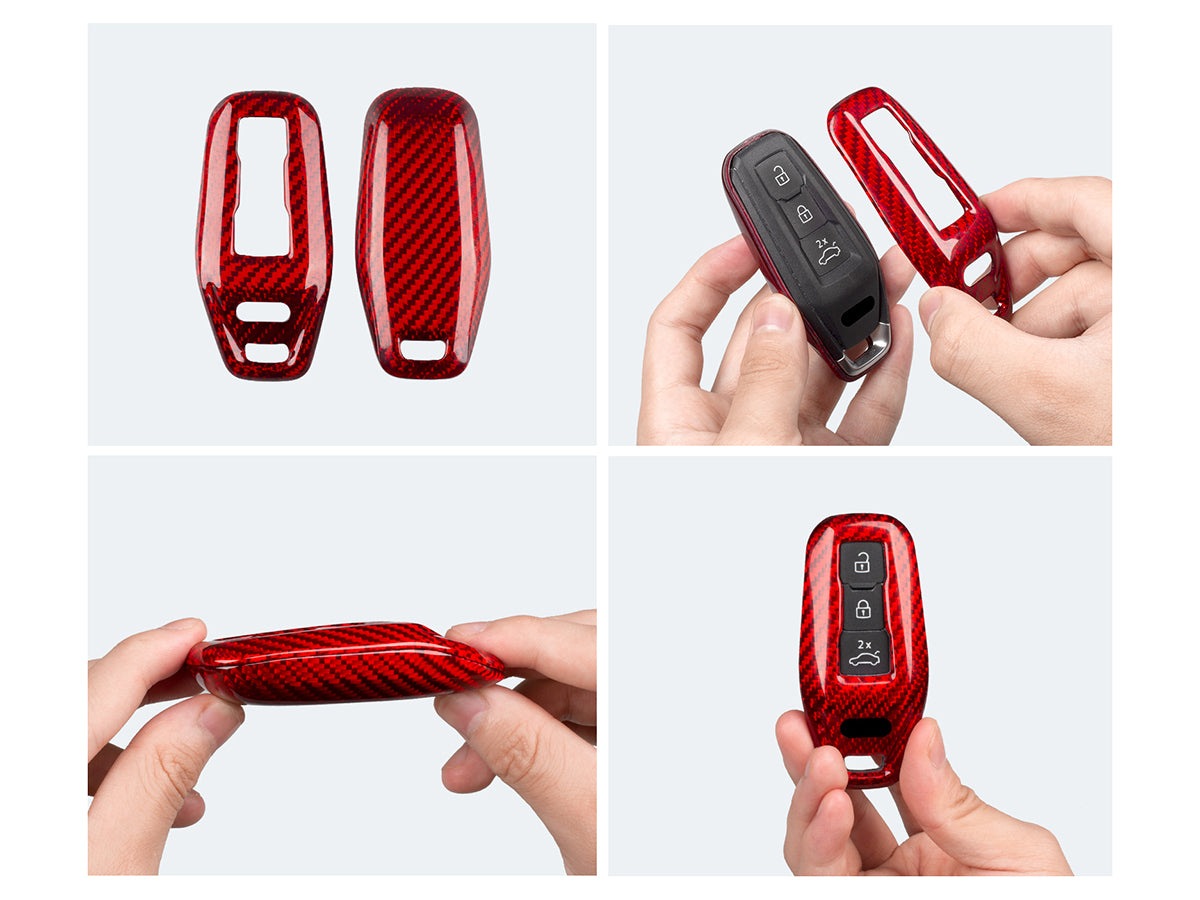 AutoTecknic Dry Carbon Remote Key Case - Audi A6 e-tron | Q4 e-tron | Q6L e-tron 2025-Up