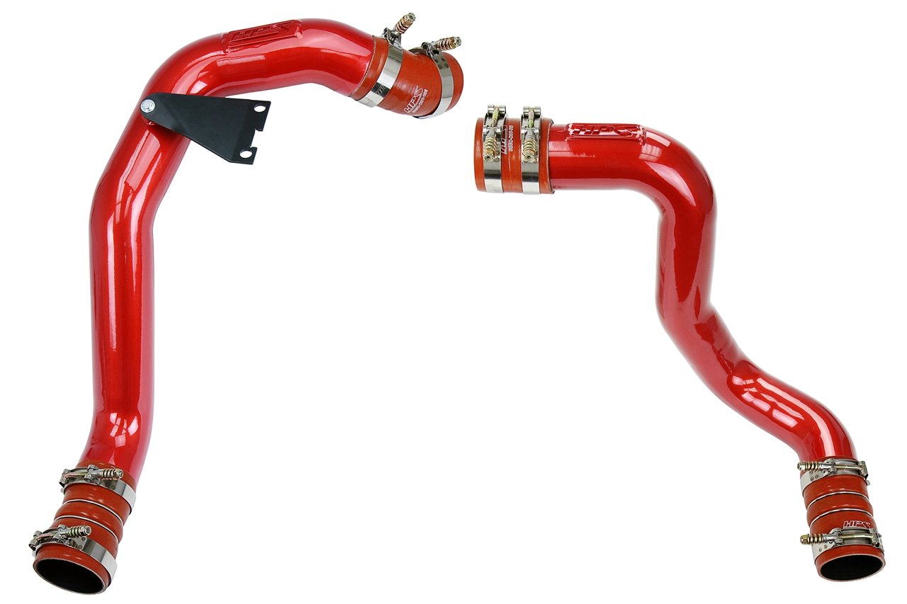 HPS Hot & Cold Side Charge Pipe with CAC Hose Intercooler Boots, 03-07 Ford F550 Superduty Powerstroke 6.0L Diesel Turbo