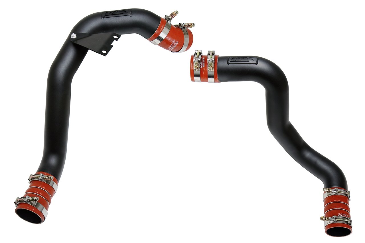 HPS Hot & Cold Side Charge Pipe with CAC Hose Intercooler Boots, 03-07 Ford F550 Superduty Powerstroke 6.0L Diesel Turbo