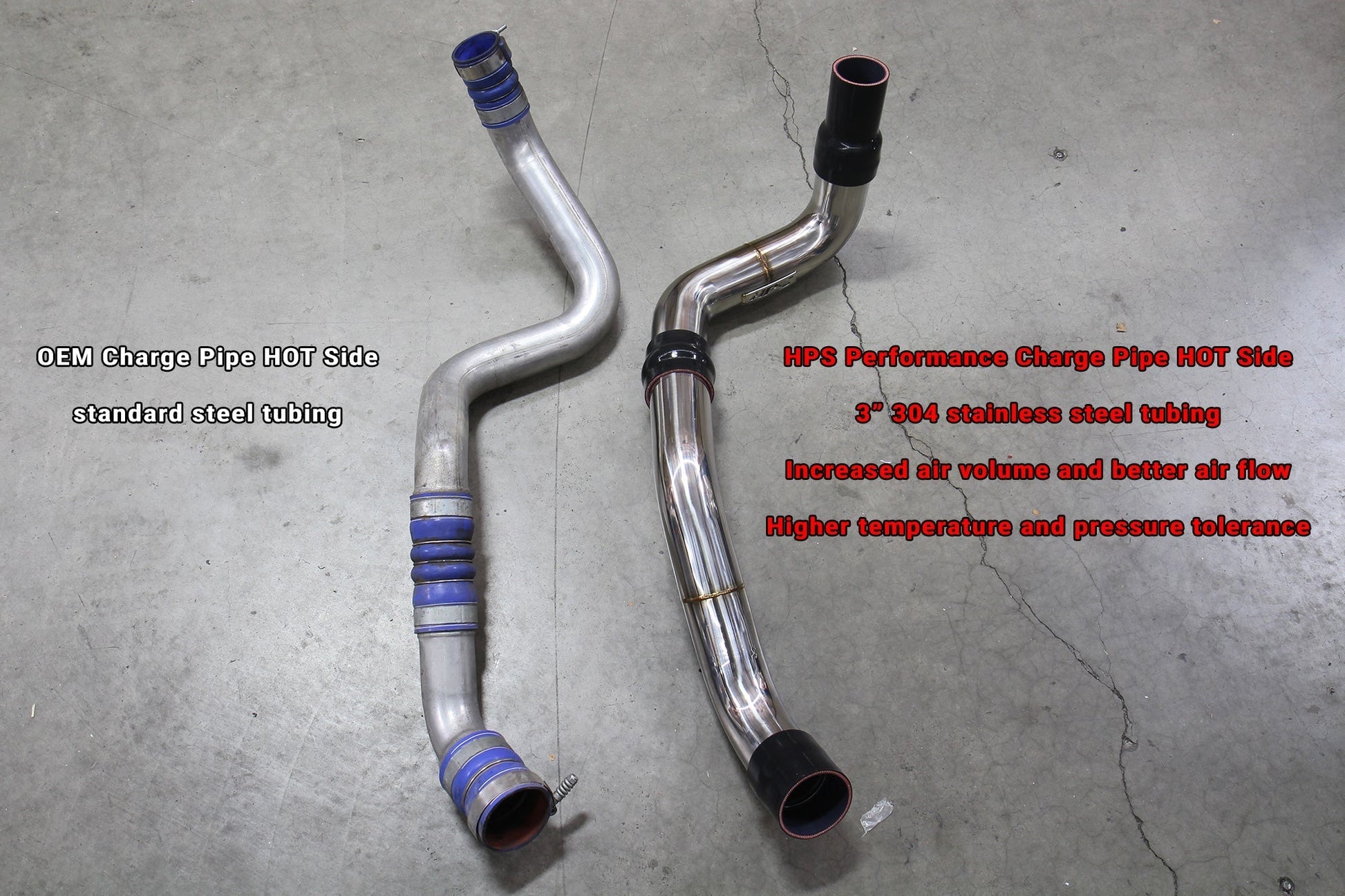 HPS Intercooler Charge Pipe GMC 2011-2016 Sierra 2500 HD 6.6L Duramax Diesel Turbo LML