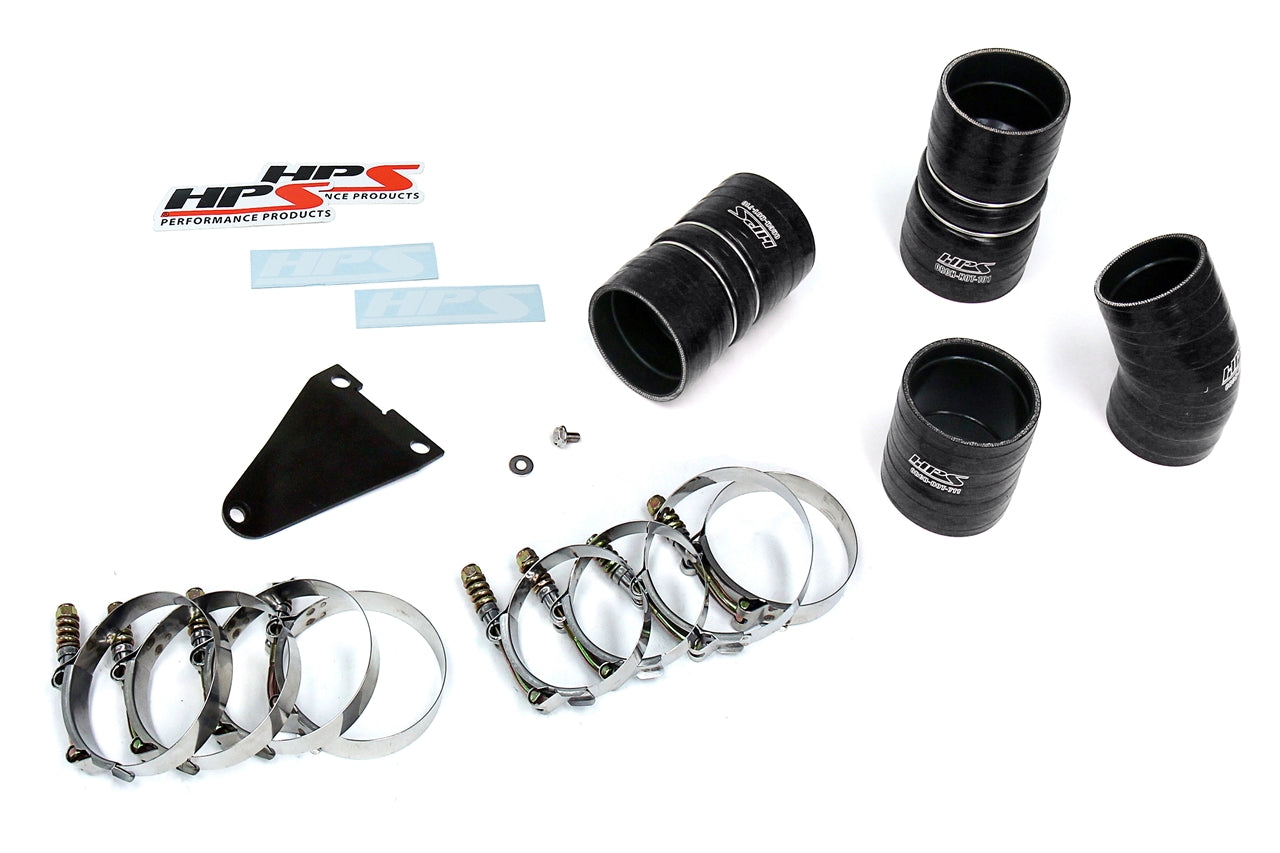 HPS Hot & Cold Side Charge Pipe with CAC Hose Intercooler Boots, 03-07 Ford F250 Superduty Powerstroke 6.0L Diesel Turbo