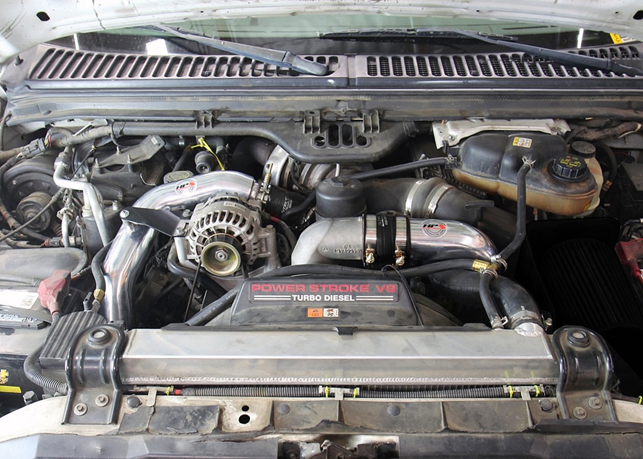 HPS Hot & Cold Side Charge Pipe with CAC Hose Intercooler Boots, 03-07 Ford F450 Superduty Powerstroke 6.0L Diesel Turbo