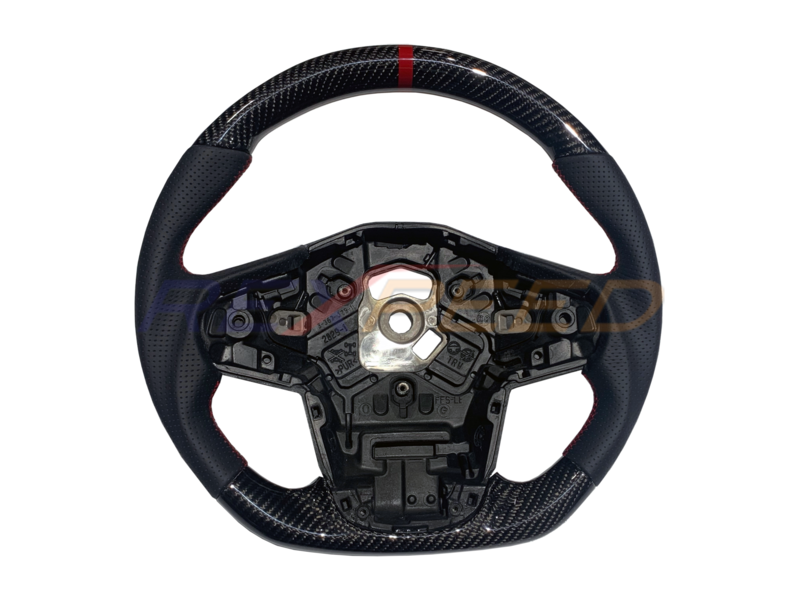 Supra GR 2020+ Carbon Fiber/Forged Carbon Fiber Leather Black Steering Wheel