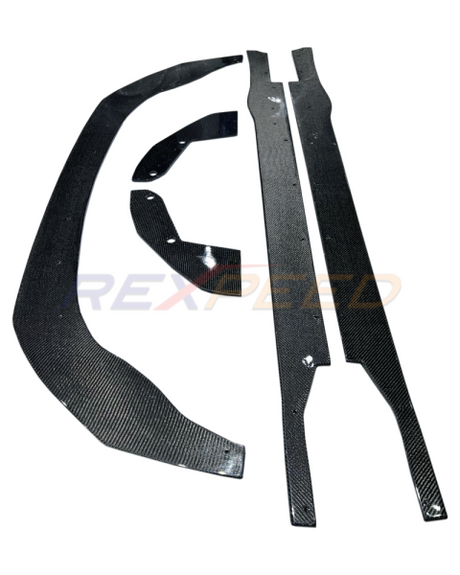 GR86 / BRZ 2022+ V2 Carbon Fiber Splitter + Side Skirts + Rear Side Spats