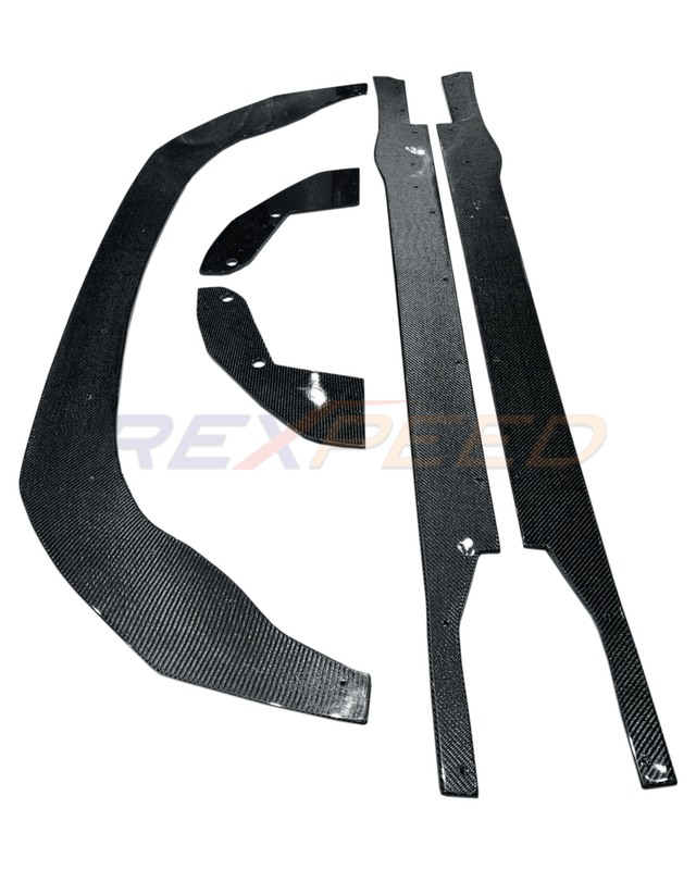 Rexpeed V2 Carbon Fiber Splitter, Side Skirts, & Rear Side Spats | 2022+ Subaru BRZ / Toyota GR86 (FR76+77+78)